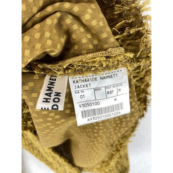 Katharine Hamnett London Gold Metallic Blazer Jacket Women’s M Evening Party - Picture 6 of 8